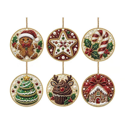 ⏳ LAST DAY: 50% OFF 🔥 6-Piece DIY Diamond Painting Christmas Ornament Kit