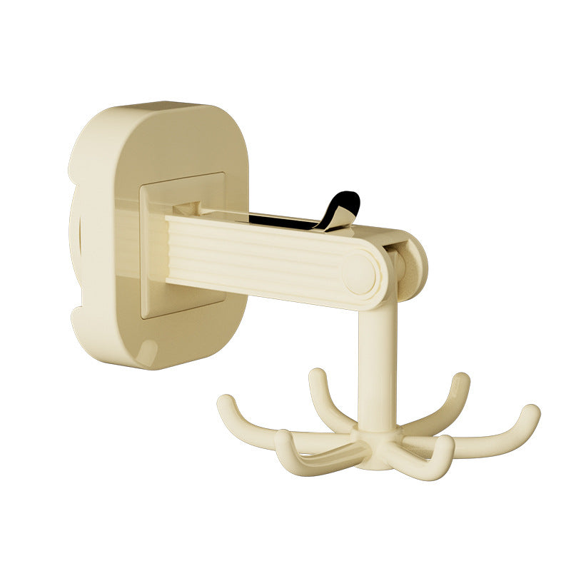 QIAWI™ 6-Hook Suction Cup Rotating Utensil Holder, Mounts on Wall or Under Cabinet