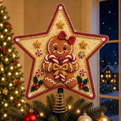 ⭐ Faith Inspired Pearl Diamond Art Christmas Tree Topper Craft Kit