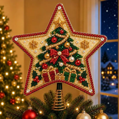 ⭐ Faith Inspired Pearl Diamond Art Christmas Tree Topper Craft Kit